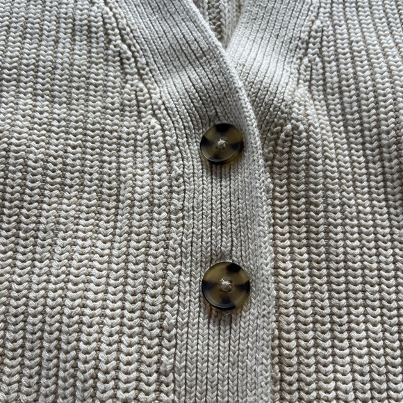 Gap Shaker-Stitch Cardigan - Chino Beige, M - Picture 3 of 7